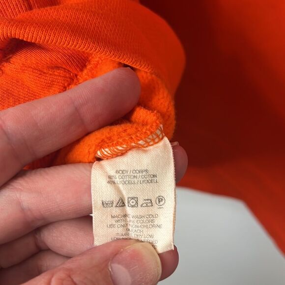 Free People Orange Sleeveless Sweatshirt Terry Dress Small - Picture 8 of 9